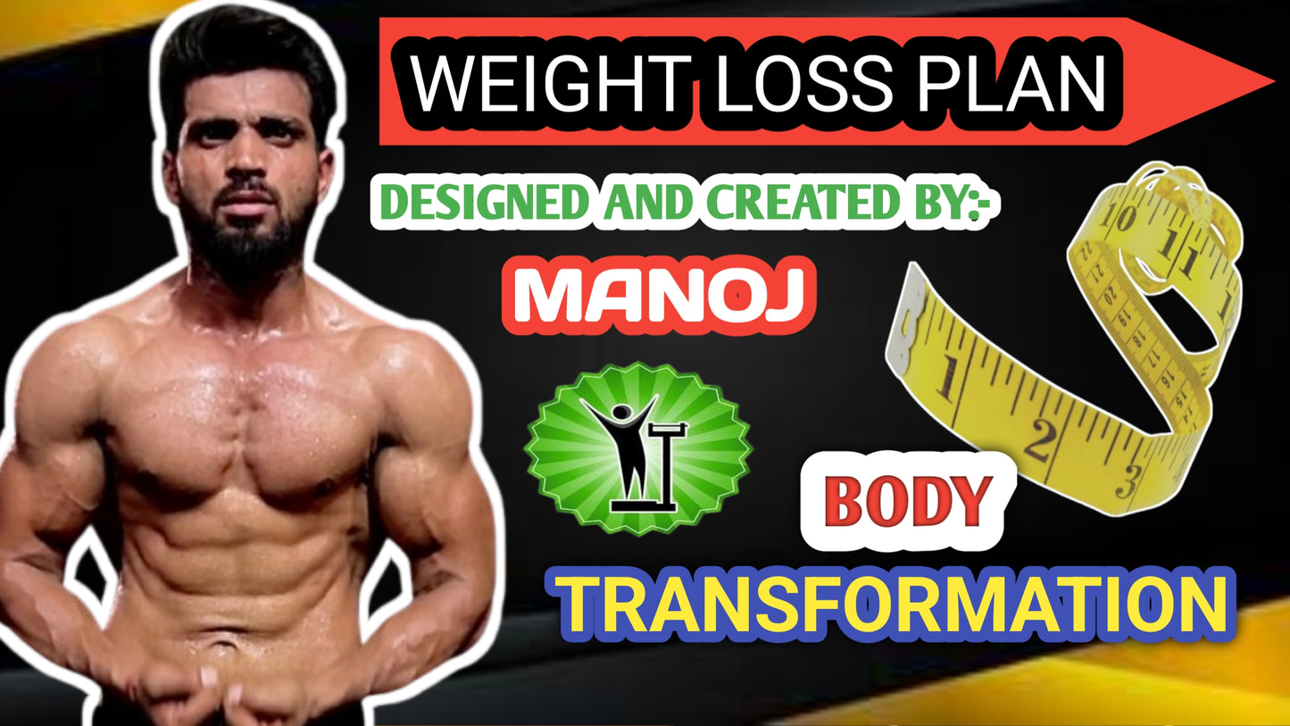 Get Slim & Strong with Fitwithmanoj: The Ultimate 60-Day Weight Loss Blueprint (PDF Program)